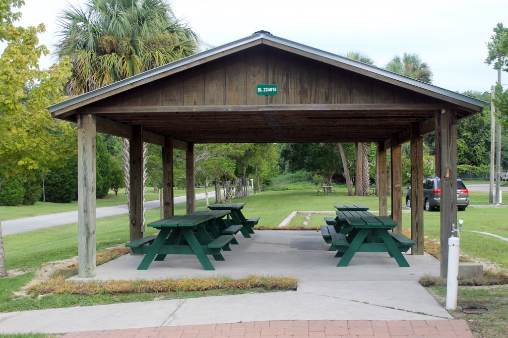Picnic Pavilion at the Inverness Trail Head on the Withlacochee State Trail