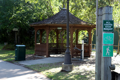 Gazebo on the Withlacoochee State Trail in Floral City
