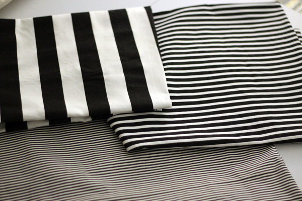 Striped Fabric for Piano Bench