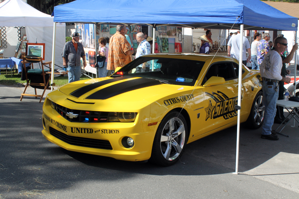 Sheriff's Department car at the 2013 Homosassa Seafood, Art, and Crafts Festival