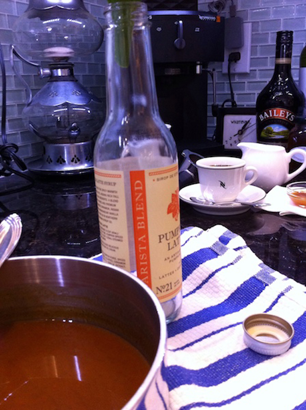 Step 3, Pumpkin Spiced Latte Syrup