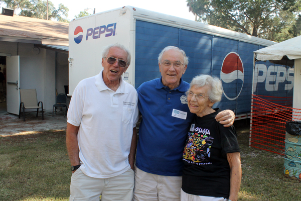 Volunteers from the Homosassa Civic Club, Jake Jacobs, Bill and Ann Perko at the 2013 Homosassa Seafood, Art, and Crafts Festival