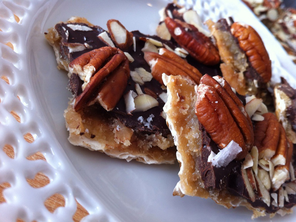 Matzo Toffee, created by Michelle