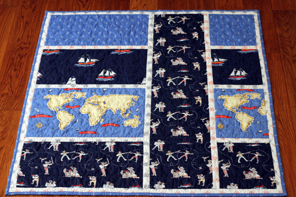 A Quilt for Tyson with Michael Miller "Out to Sea" fabric