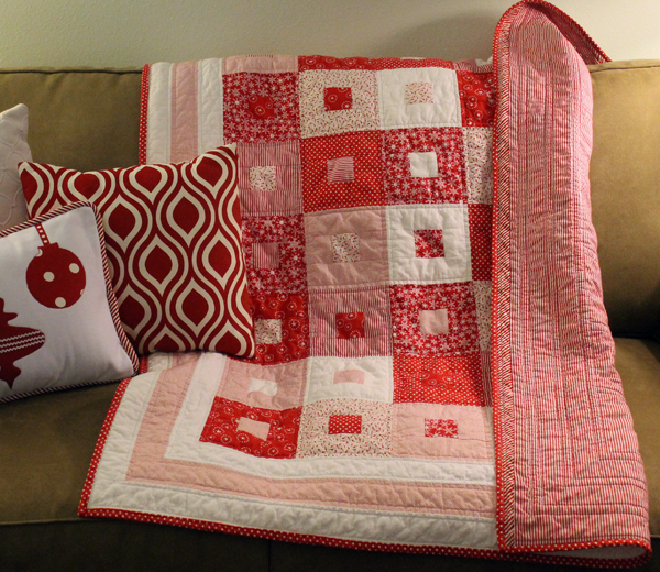 Candy Cane Christmas Quilt
